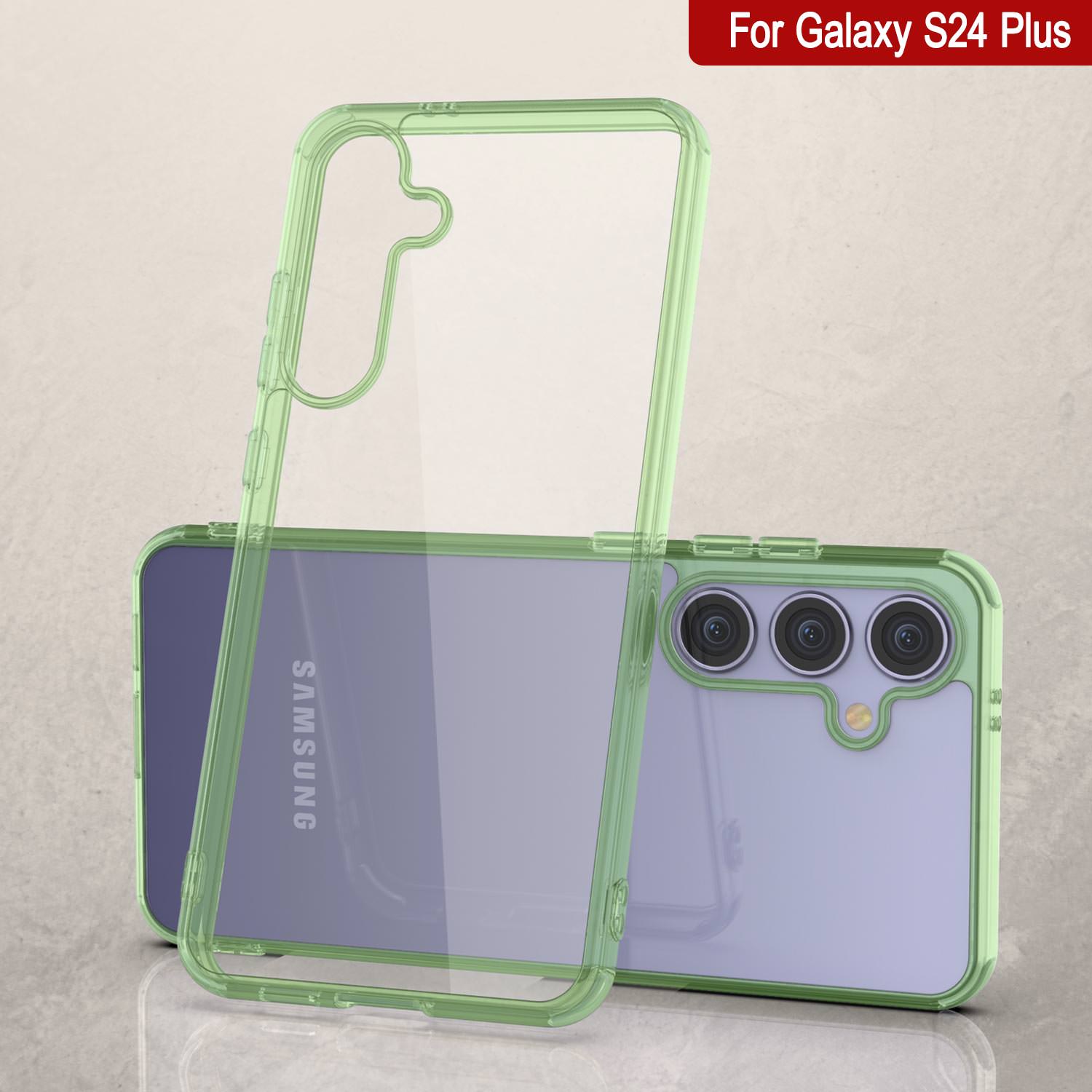 Galaxy S24 Plus Magnetic Wireless Charging Case [Clear Acrylic Series] [Non-Slip] For Galaxy S24 Plus [Navy]