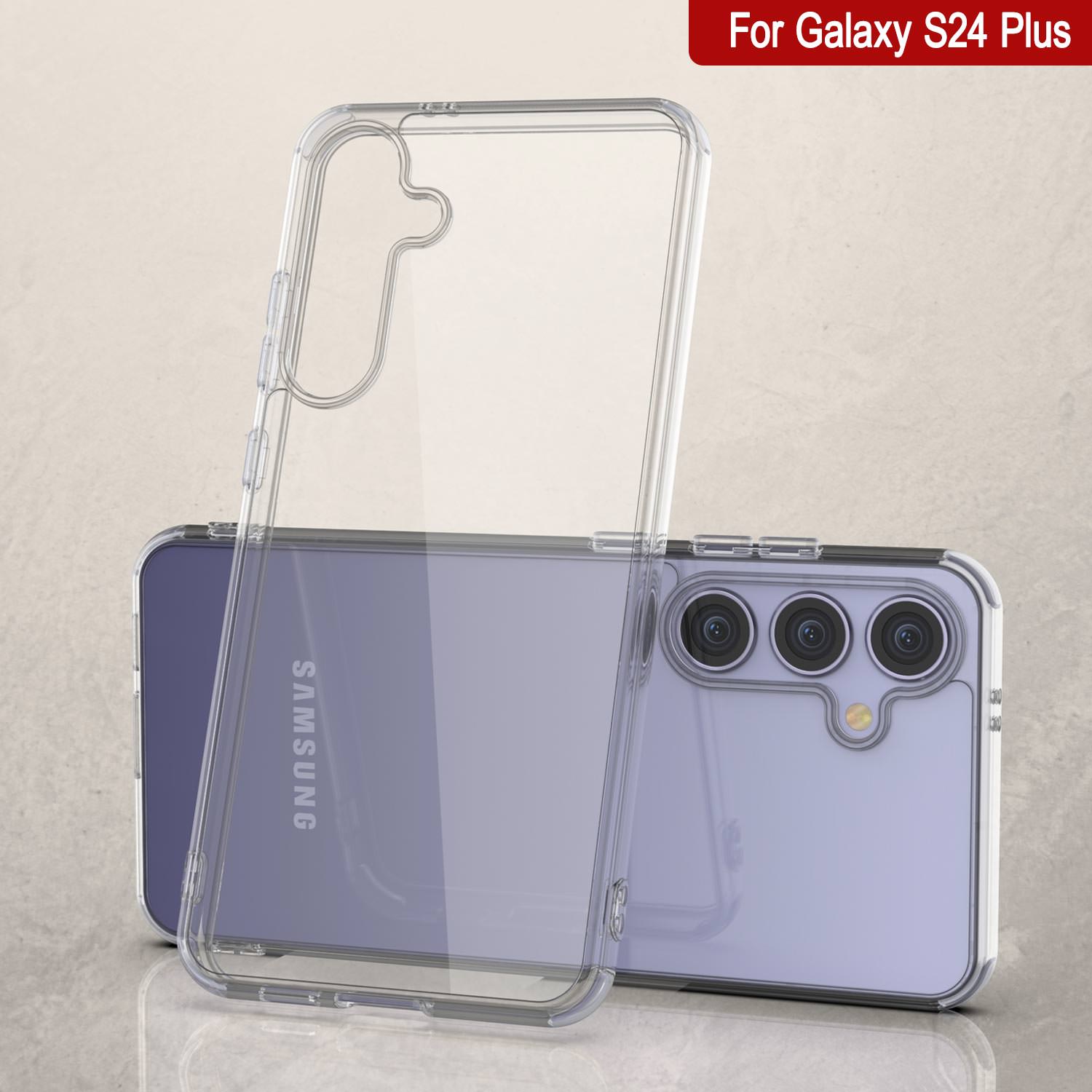 Galaxy S24 Plus Magnetic Wireless Charging Case [Clear Acrylic Series] [Non-Slip] For Galaxy S24 Plus [Clear]