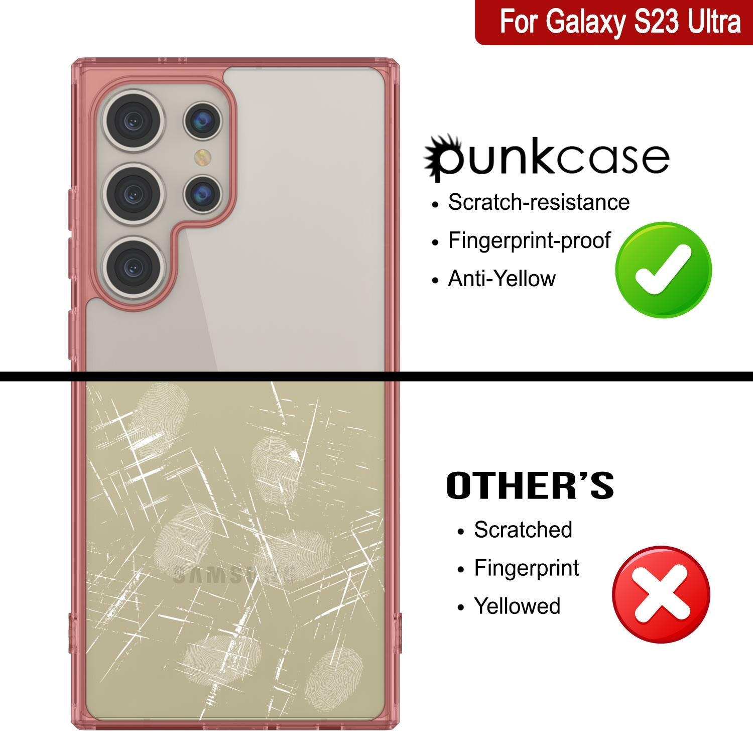 Galaxy S24 Ultra Magnetic Wireless Charging Case [Clear Acrylic Series] [Non-Slip] For Galaxy S24 Ultra [Teal]
