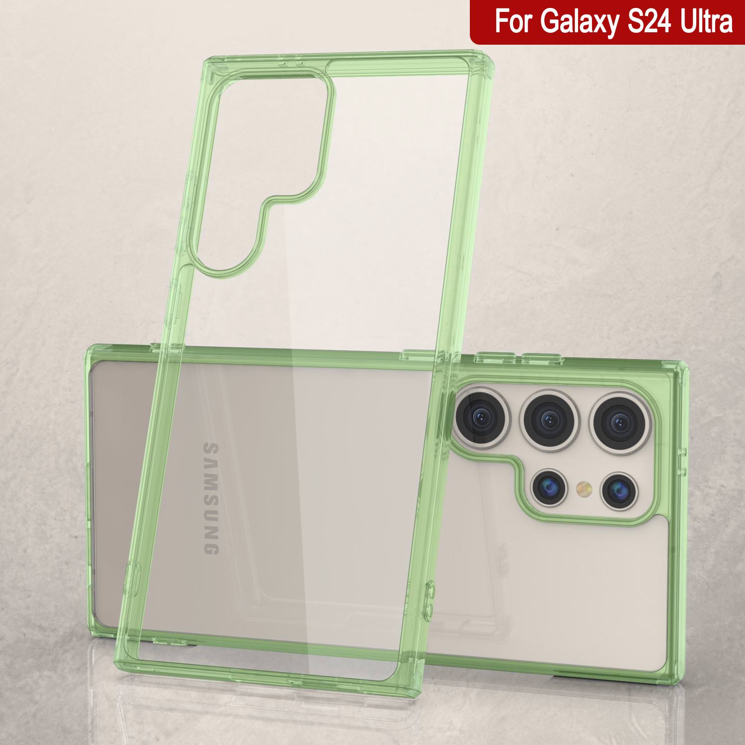 Galaxy S24 Ultra Case [Clear Acrylic Series] [Non-Slip] For Galaxy S24 Ultra [Green]