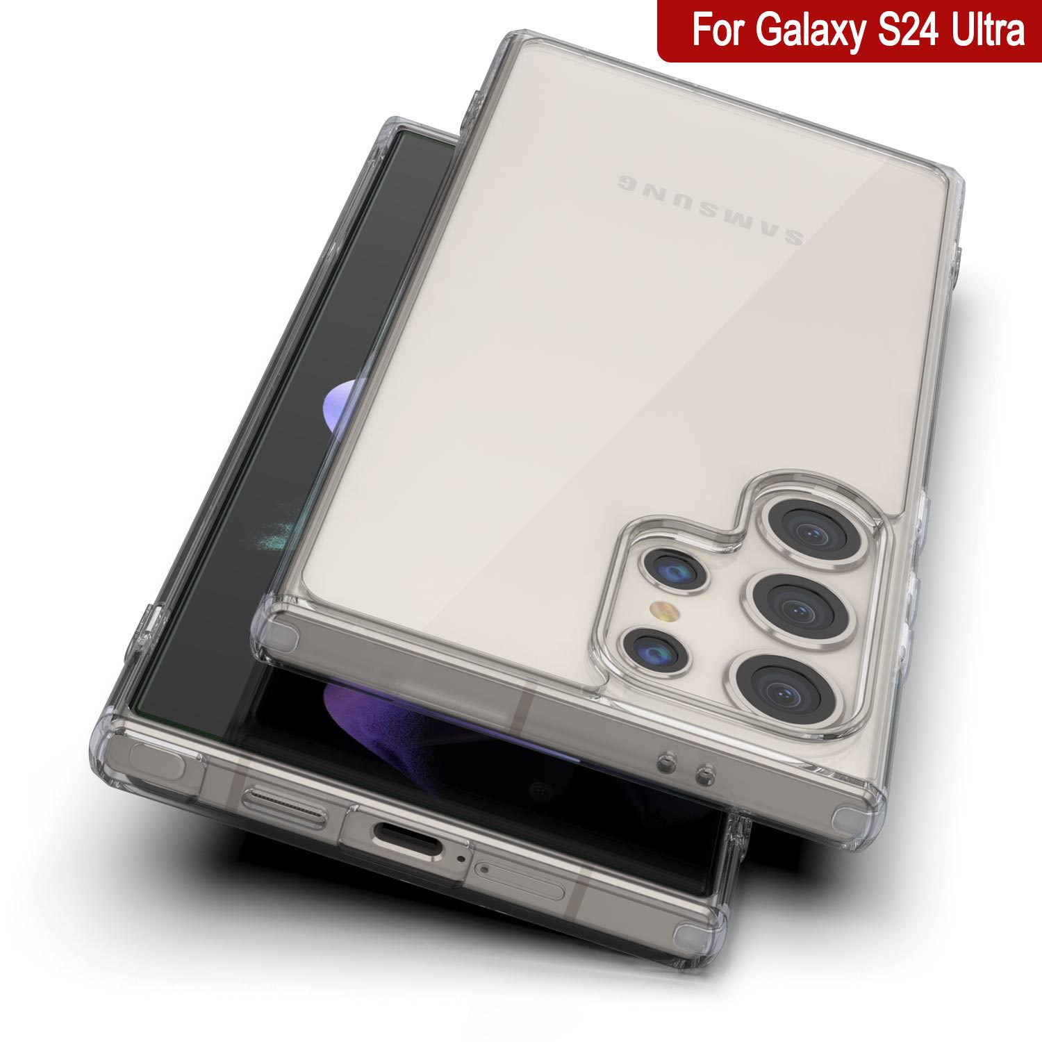 Galaxy S24 Ultra Magnetic Wireless Charging Case [Clear Acrylic Series] [Non-Slip] For Galaxy S24 Ultra [Clear]