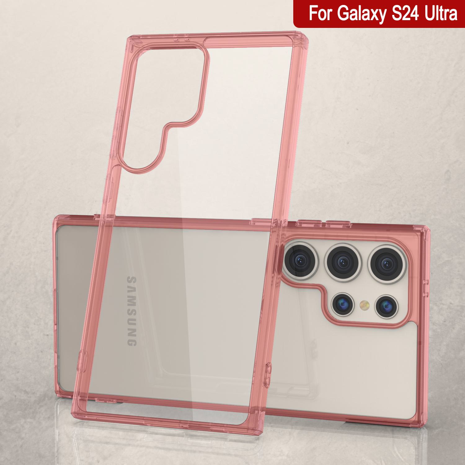 Galaxy S24 Ultra Magnetic Wireless Charging Case [Clear Acrylic Series] [Non-Slip] For Galaxy S24 Ultra [Teal]