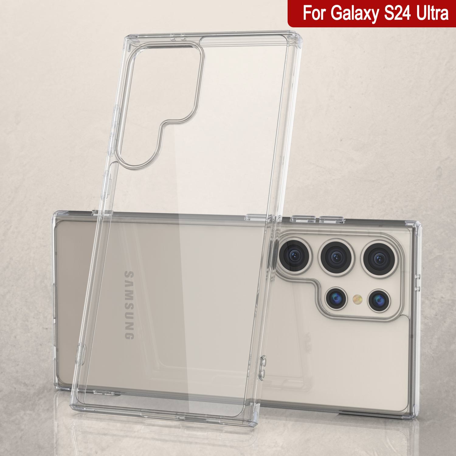 Galaxy S24 Ultra Magnetic Wireless Charging Case [Clear Acrylic Series] [Non-Slip] For Galaxy S24 Ultra [Clear]