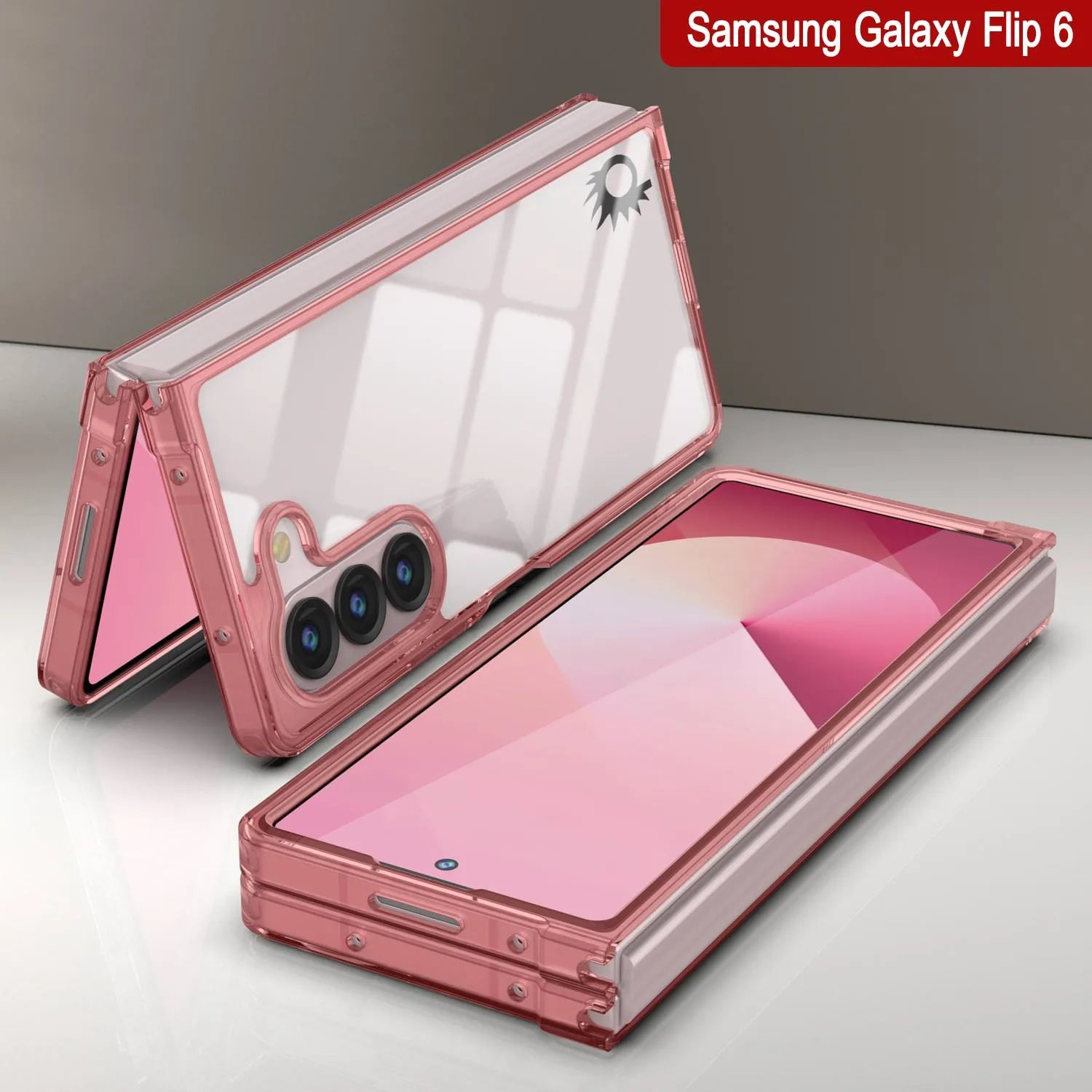 Galaxy Z Fold6 Case [Clear Acrylic Series] [Non-Slip] For Galaxy Z Fold6 [Red]