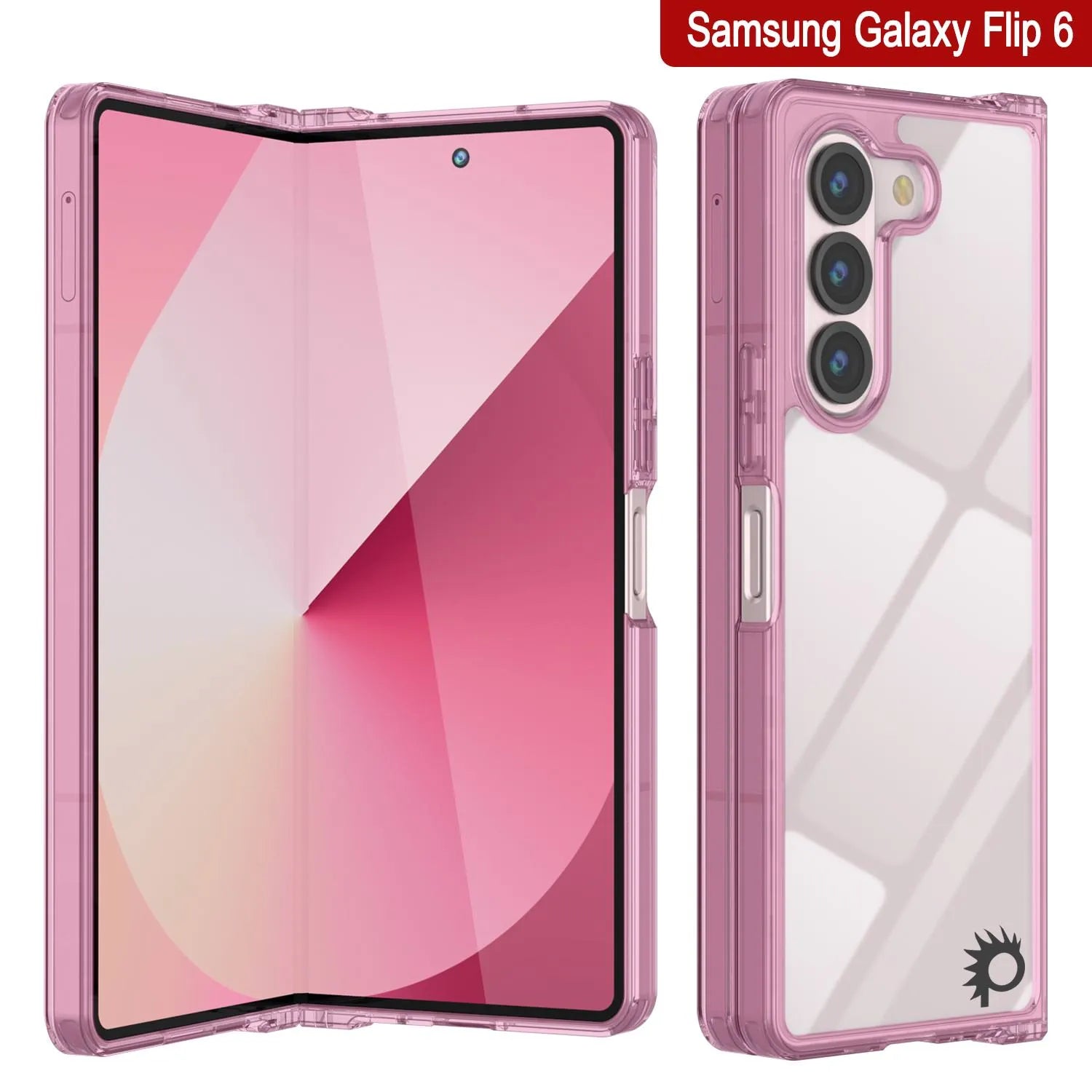 Galaxy Z Fold6 Case [Clear Acrylic Series] [Non-Slip] For Galaxy Z Fold6 [Pink]