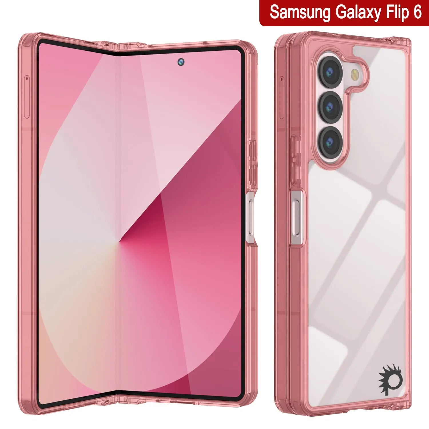 Galaxy Z Fold6 Case [Clear Acrylic Series] [Non-Slip] For Galaxy Z Fold6 [Red]