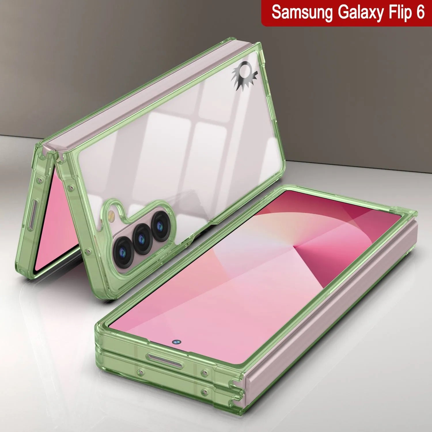 Galaxy Z Fold6 Case [Clear Acrylic Series] [Non-Slip] For Galaxy Z Fold6 [Green]