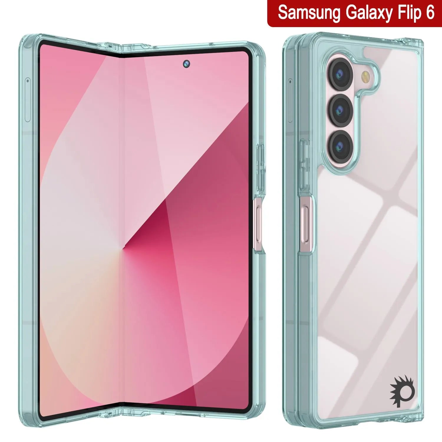 Galaxy Z Fold6 Case [Clear Acrylic Series] [Non-Slip] For Galaxy Z Fold6 [Teal]