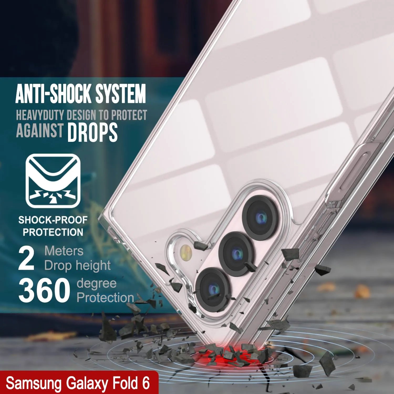 Galaxy Z Fold6 Case [Clear Acrylic Series] [Non-Slip] For Galaxy Z Fold6 [Clear]