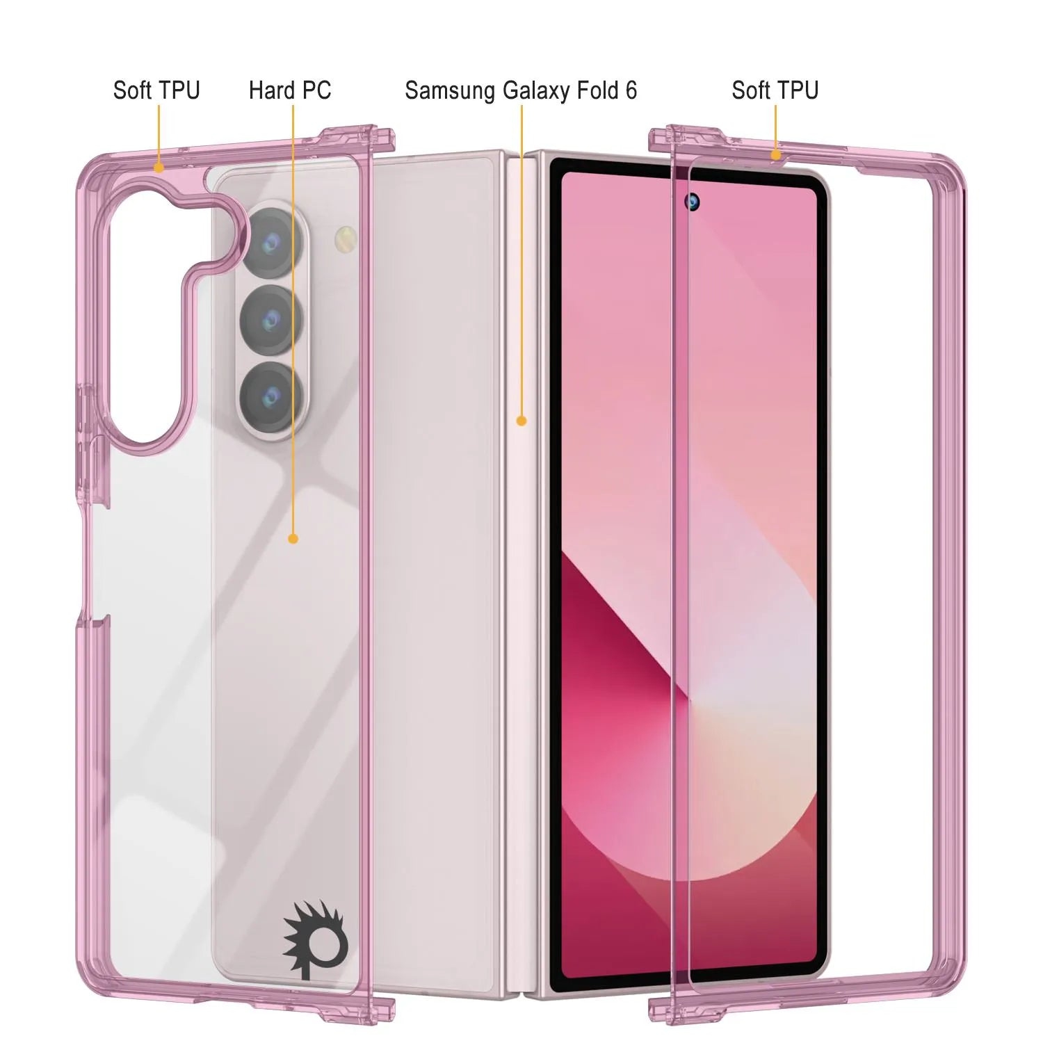 Galaxy Z Fold6 Case [Clear Acrylic Series] [Non-Slip] For Galaxy Z