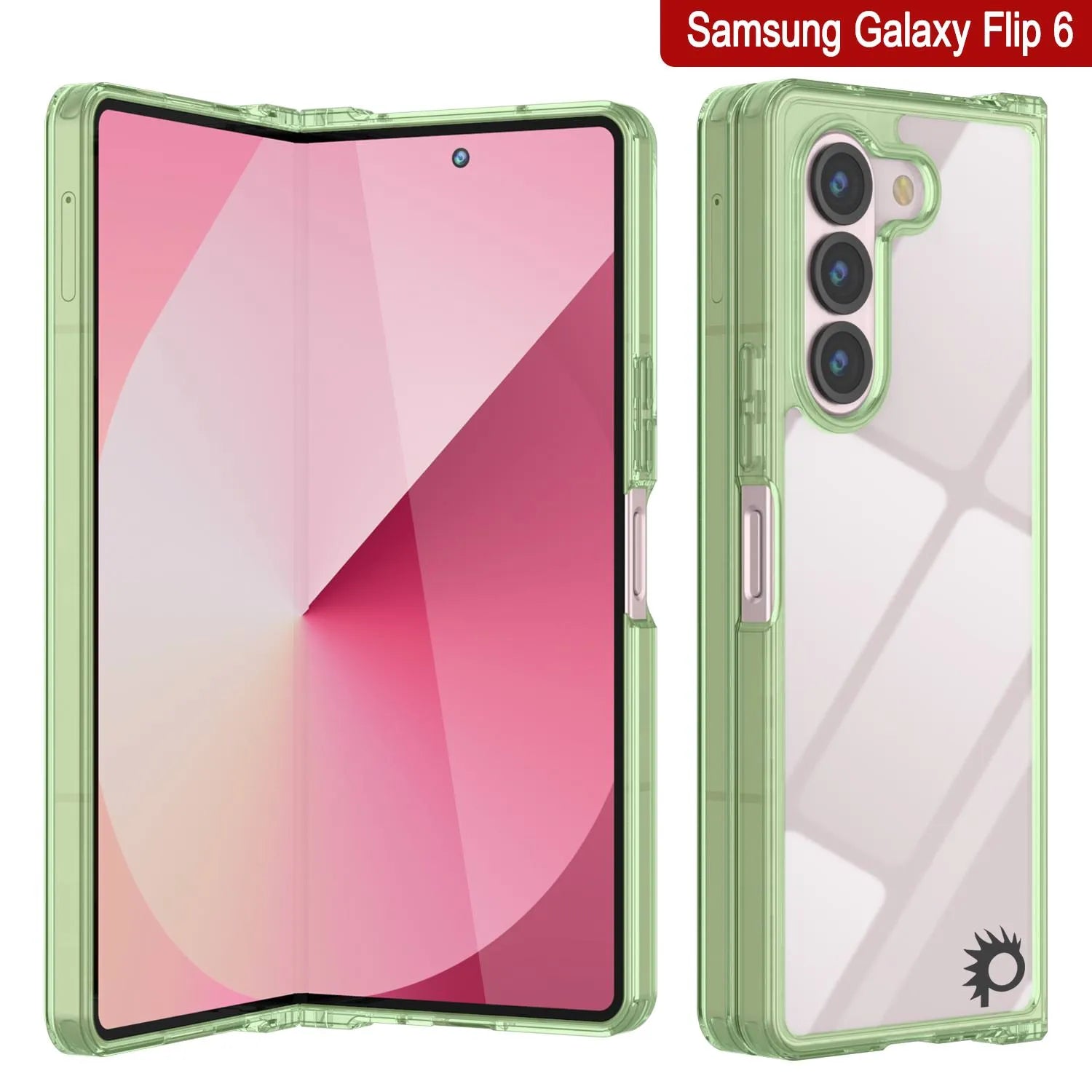 Galaxy Z Fold6 Case [Clear Acrylic Series] [Non-Slip] For Galaxy Z Fold6 [Green]