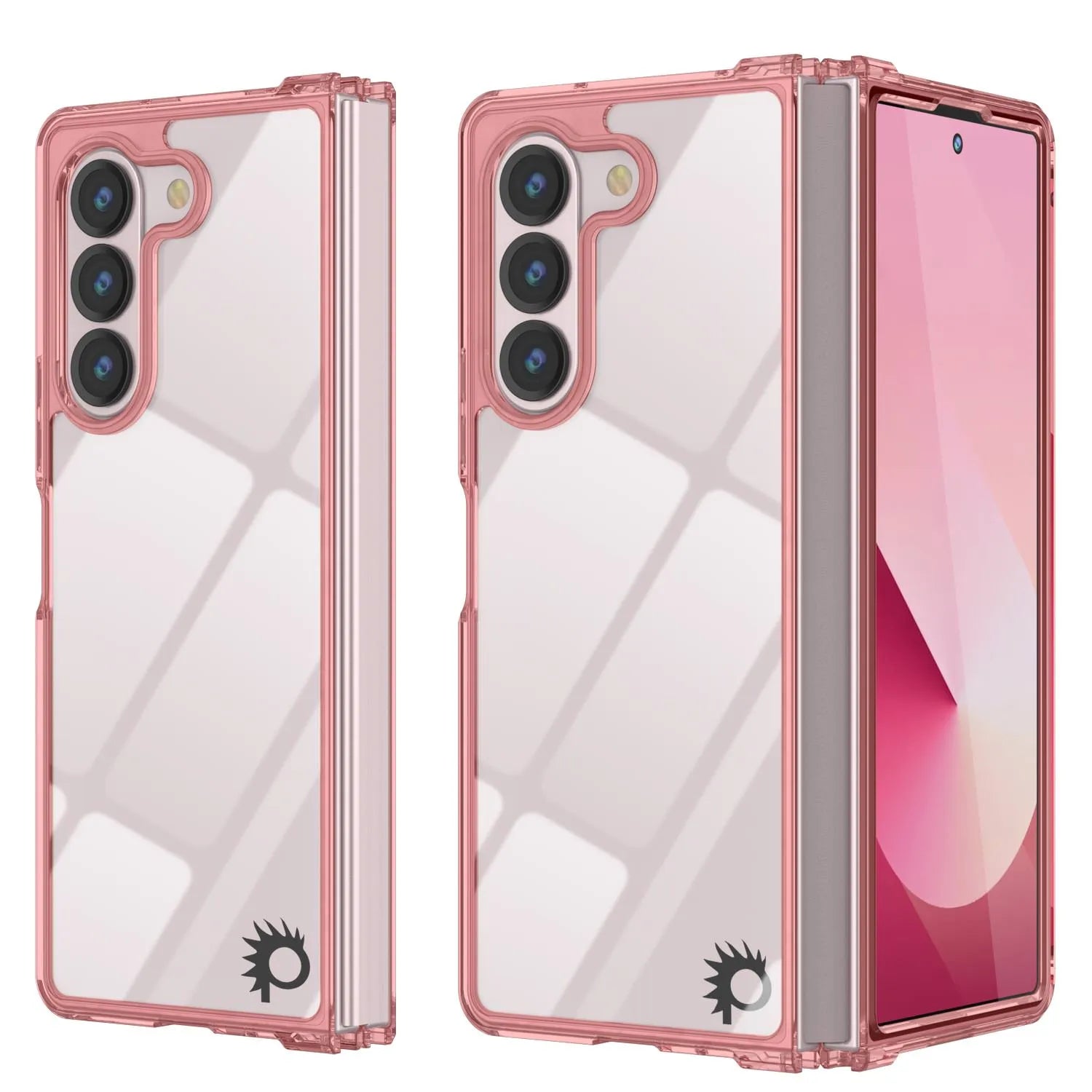 Galaxy Z Fold6 Case [Clear Acrylic Series] [Non-Slip] For Galaxy Z Fold6 [Red]