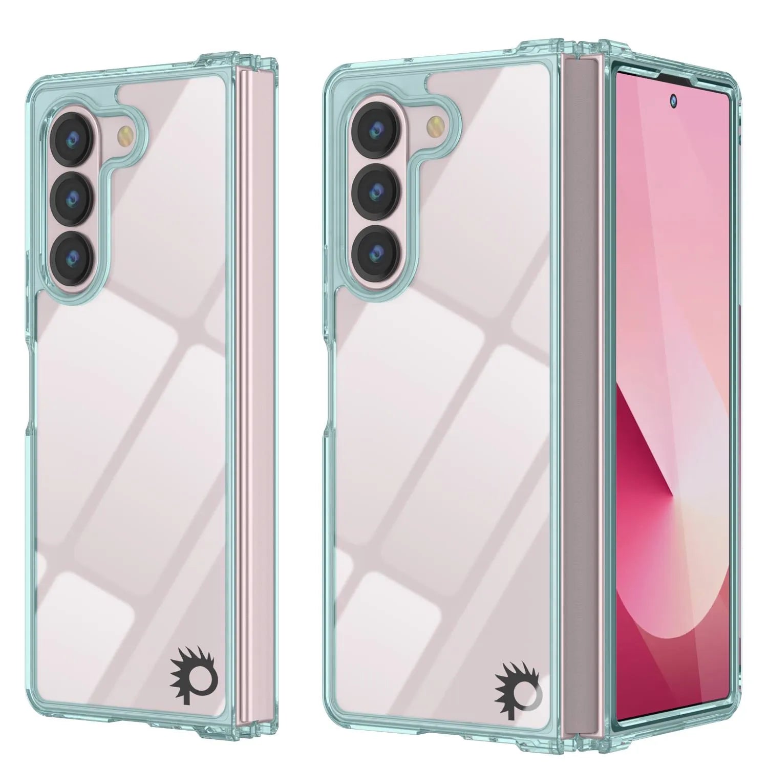 Galaxy Z Fold6 Case [Clear Acrylic Series] [Non-Slip] For Galaxy Z Fold6 [Teal]