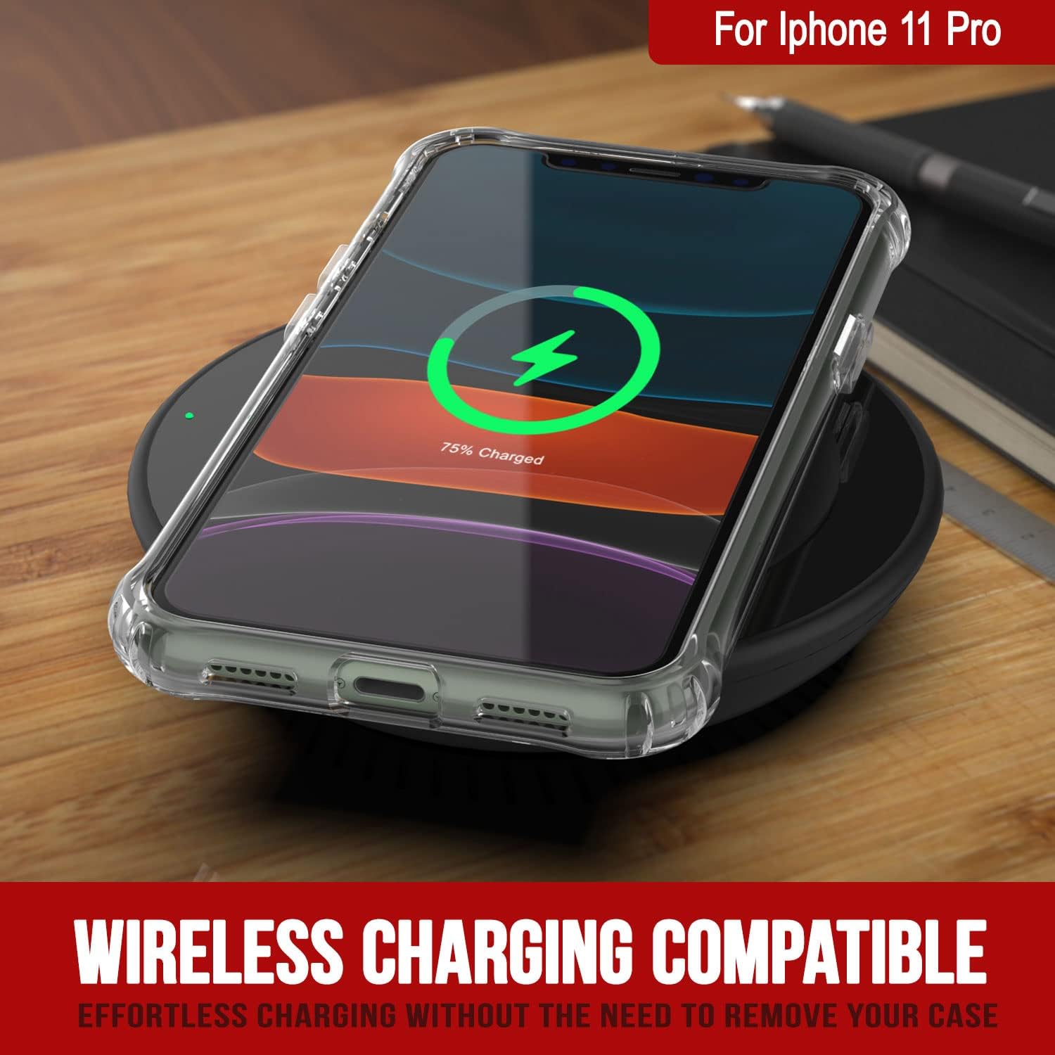 PunkCase iPhone 11 Pro Case [Air Hybrid II Series] Clear Protective Hard Shell