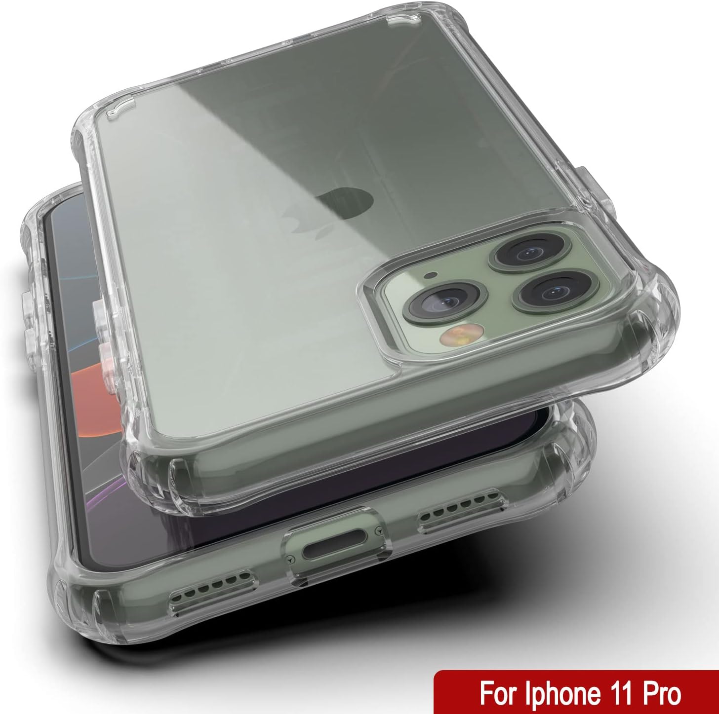 PunkCase iPhone 11 Pro Case [Air Hybrid II Series] Clear Protective Hard Shell