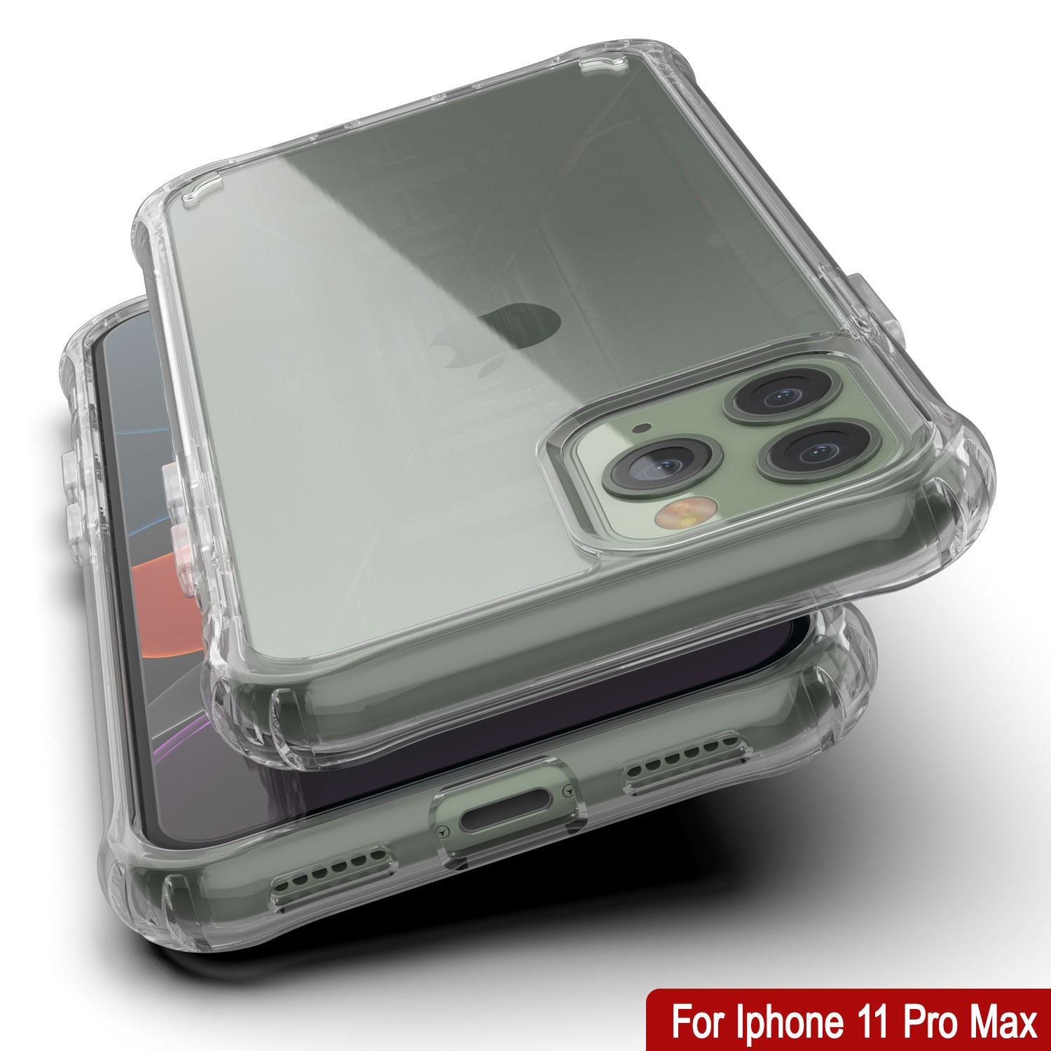 PunkCase iPhone 11 Pro Max Case [Air Hybrid II Series] Clear Protective Hard Shell