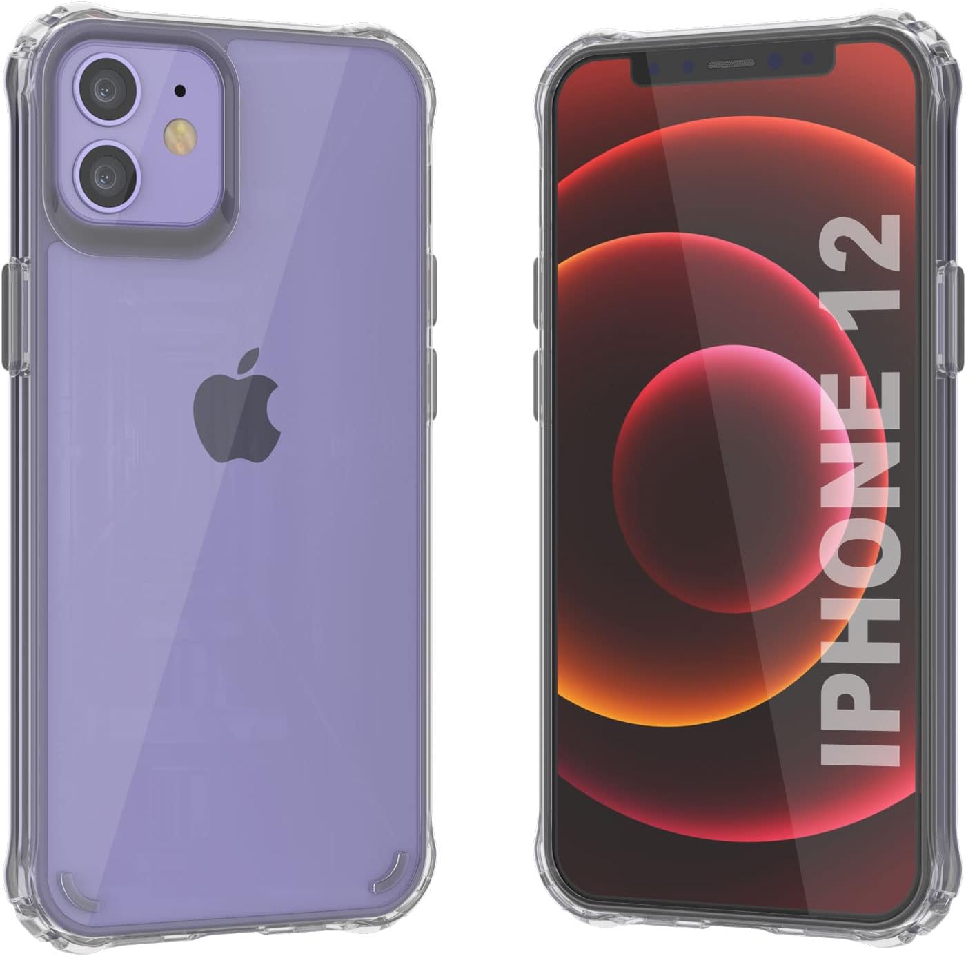 PunkCase iPhone 12 Case [Air Hybrid II Series] Clear Protective Hard Shell