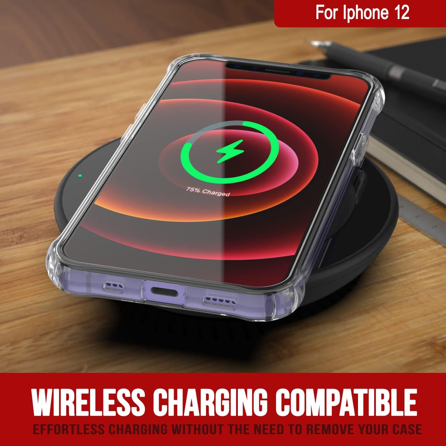 PunkCase iPhone 12 Case [Air Hybrid II Series] Clear Protective Hard Shell