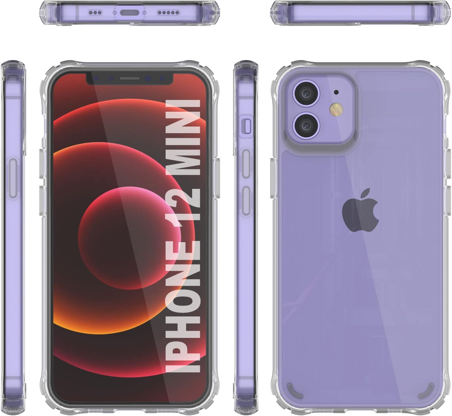 PunkCase iPhone 12 Mini Case [Air Hybrid II Series] Clear
