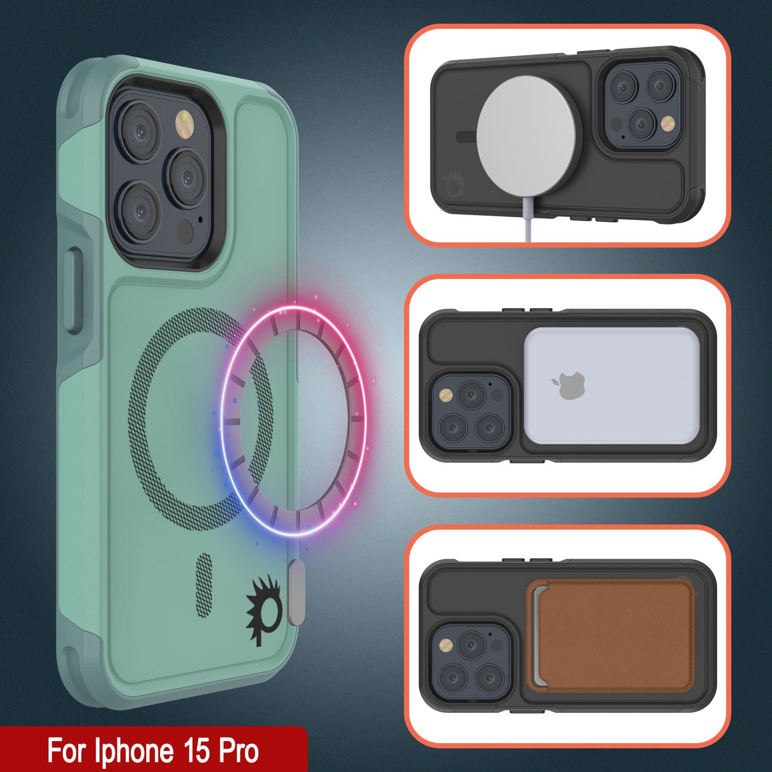 Custodia Per IPhone 11/11 Pro/Pro Max Con Anello Metallico Girevole 360° E Supporto Magnetico – Silicone TPU Trasparente, Rosa