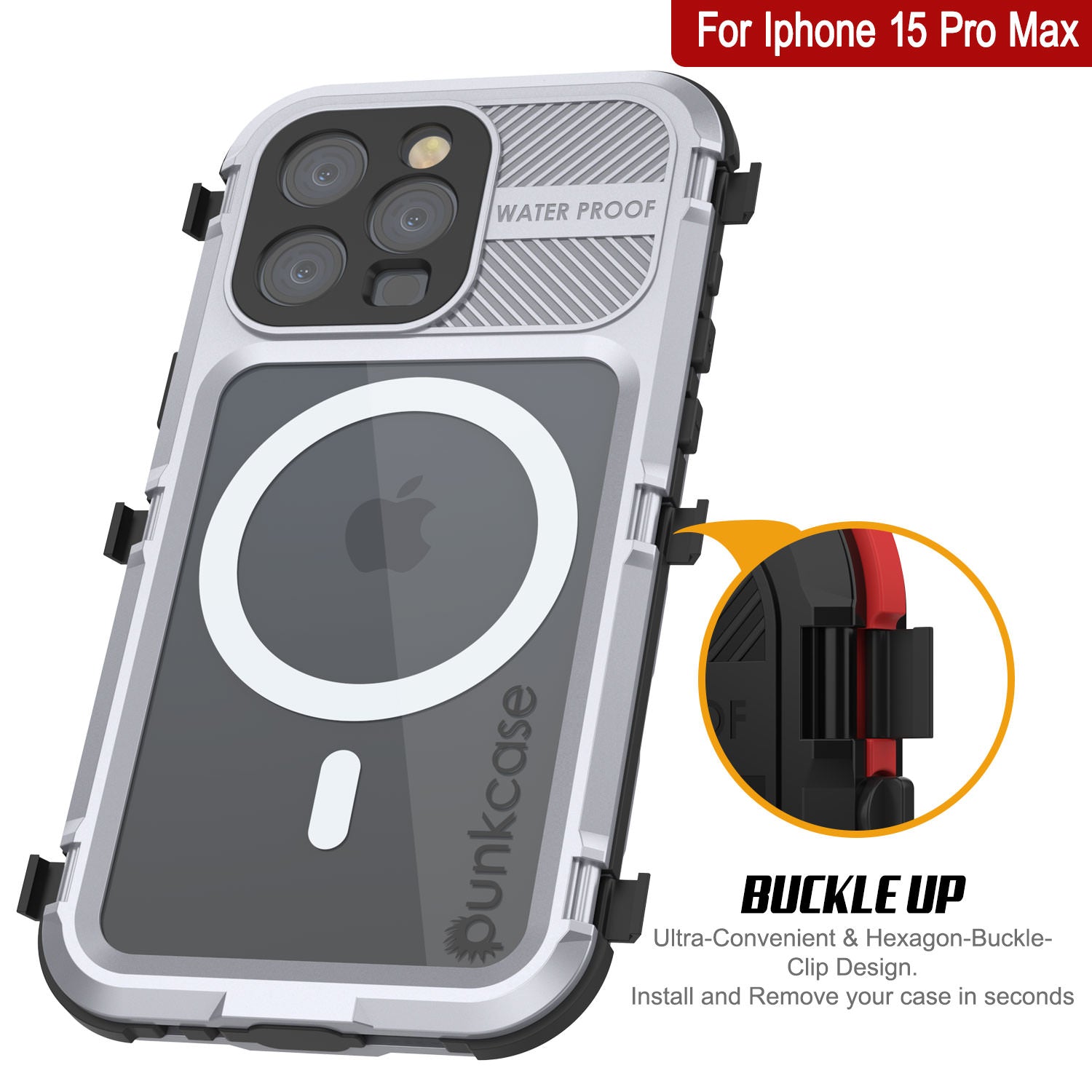 Iphone 15 Pro Max Metal Cell Phone Case Upholyee [CD Metal Ring