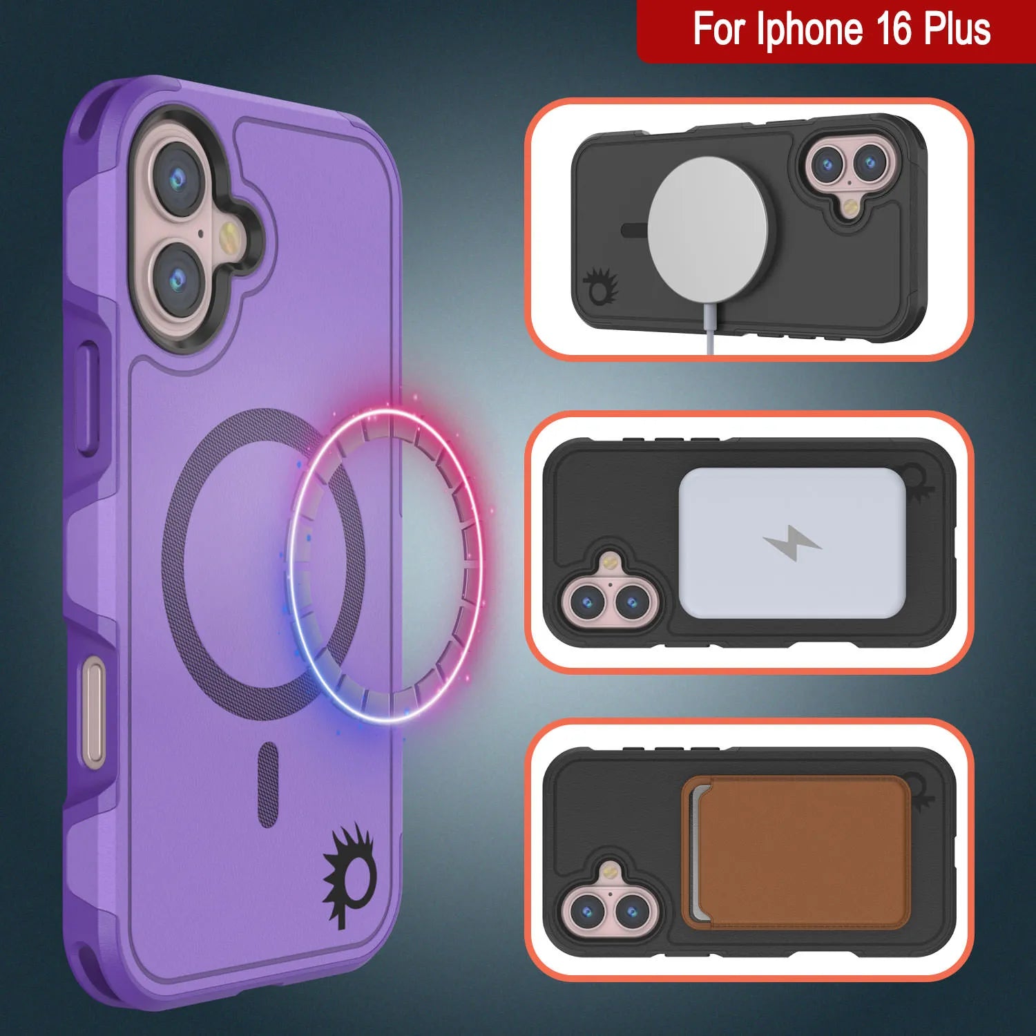 PunkCase iPhone 16 Plus Case, [Spartan 2.0 Series] Clear