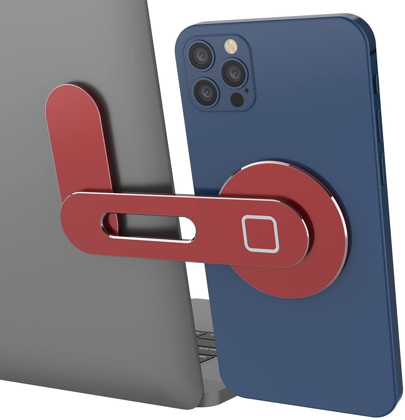 Punkcase Laptop Phone Holder Stand [Red]