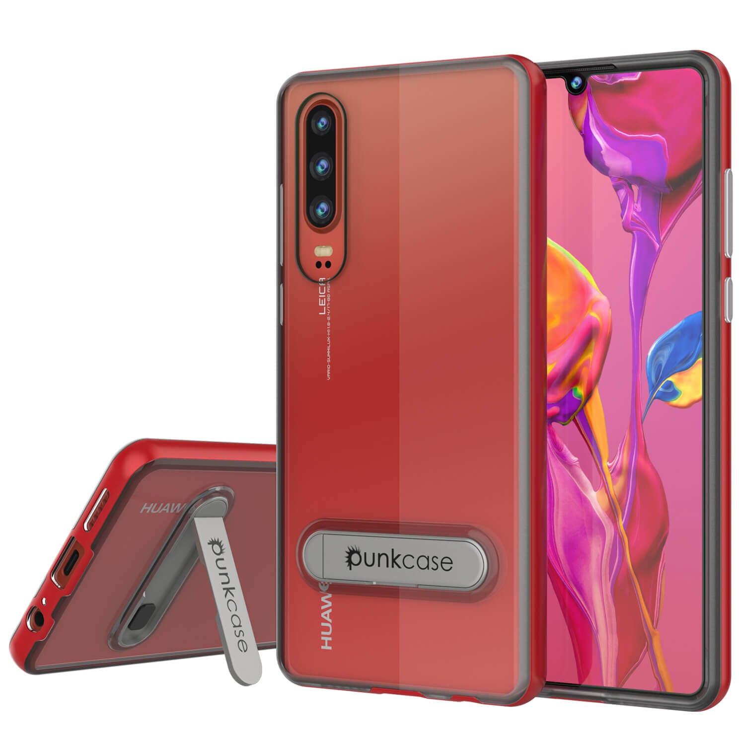 Punkcase P30 Pro Case [Lucid 3.0 Series] Armor Cover [Red]
