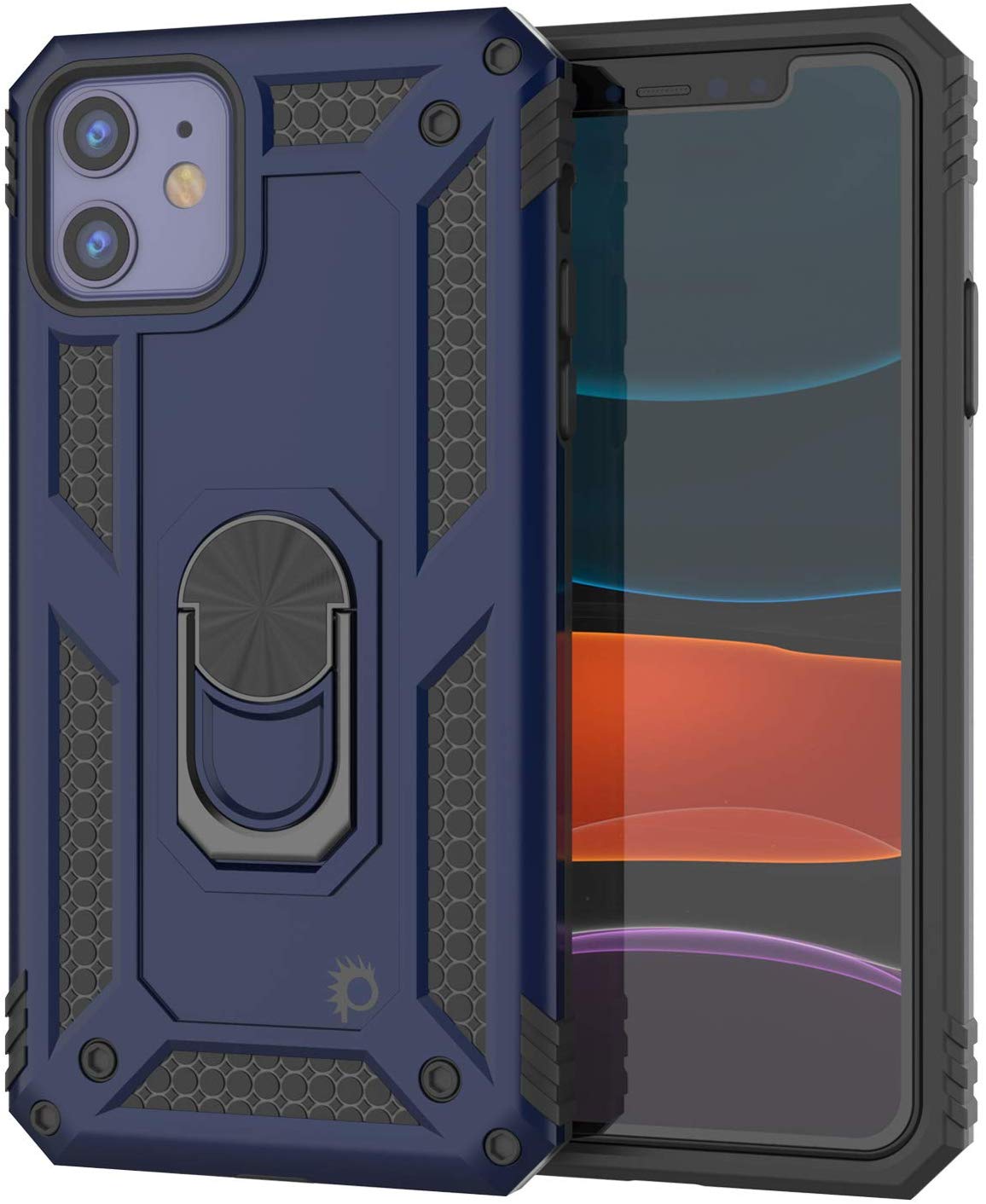 Apple iPhone 11  Punkcase ArmorShield Military Style Case Navy-Blue