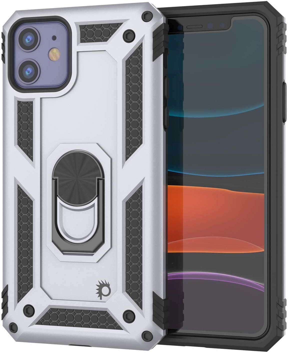 Apple iPhone 11  Punkcase ArmorShield Military Style Case Silver