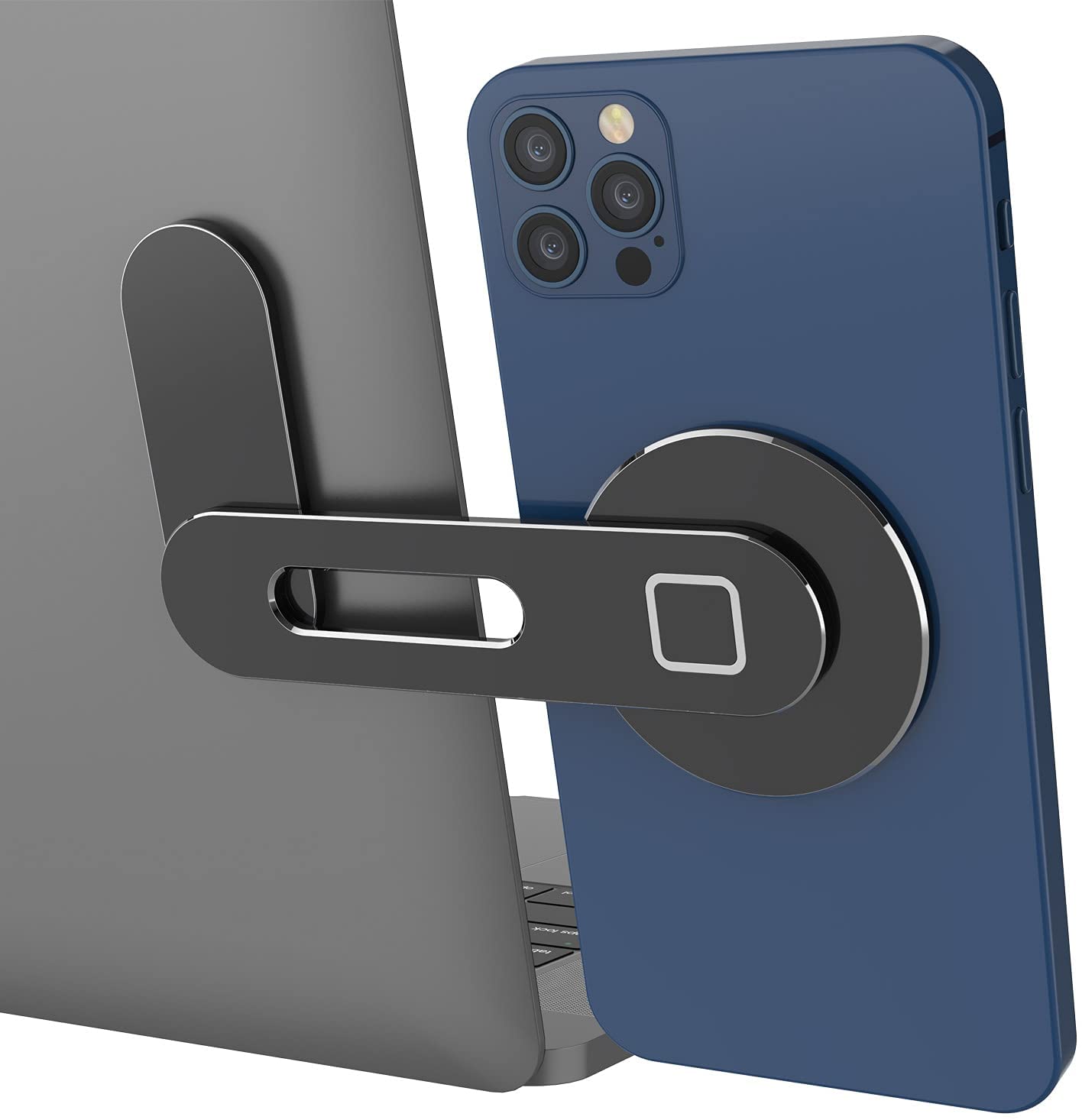 Punkcase Laptop Phone Holder Stand [Black]