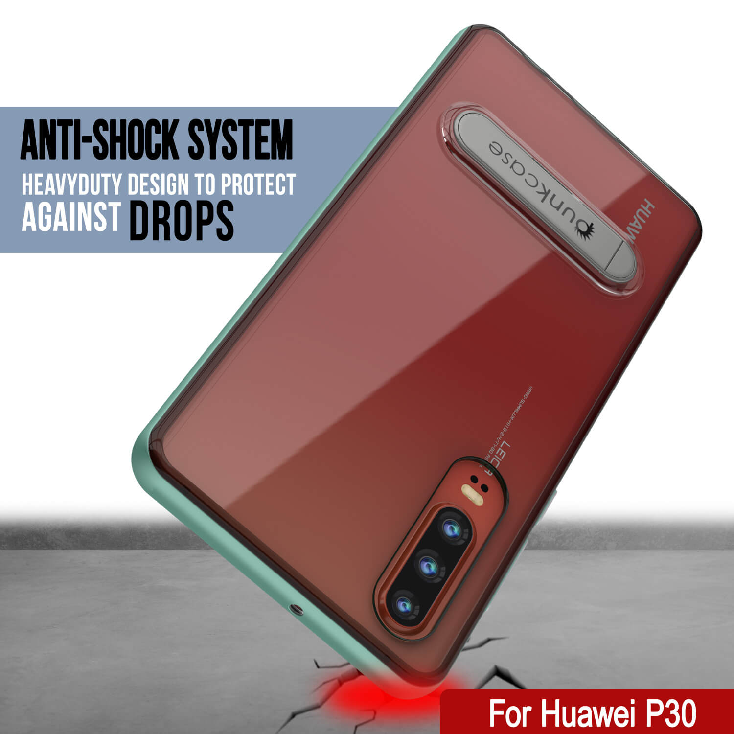 Punkcase P30 Pro Case [Lucid 3.0 Series] Armor Cover [Teal]
