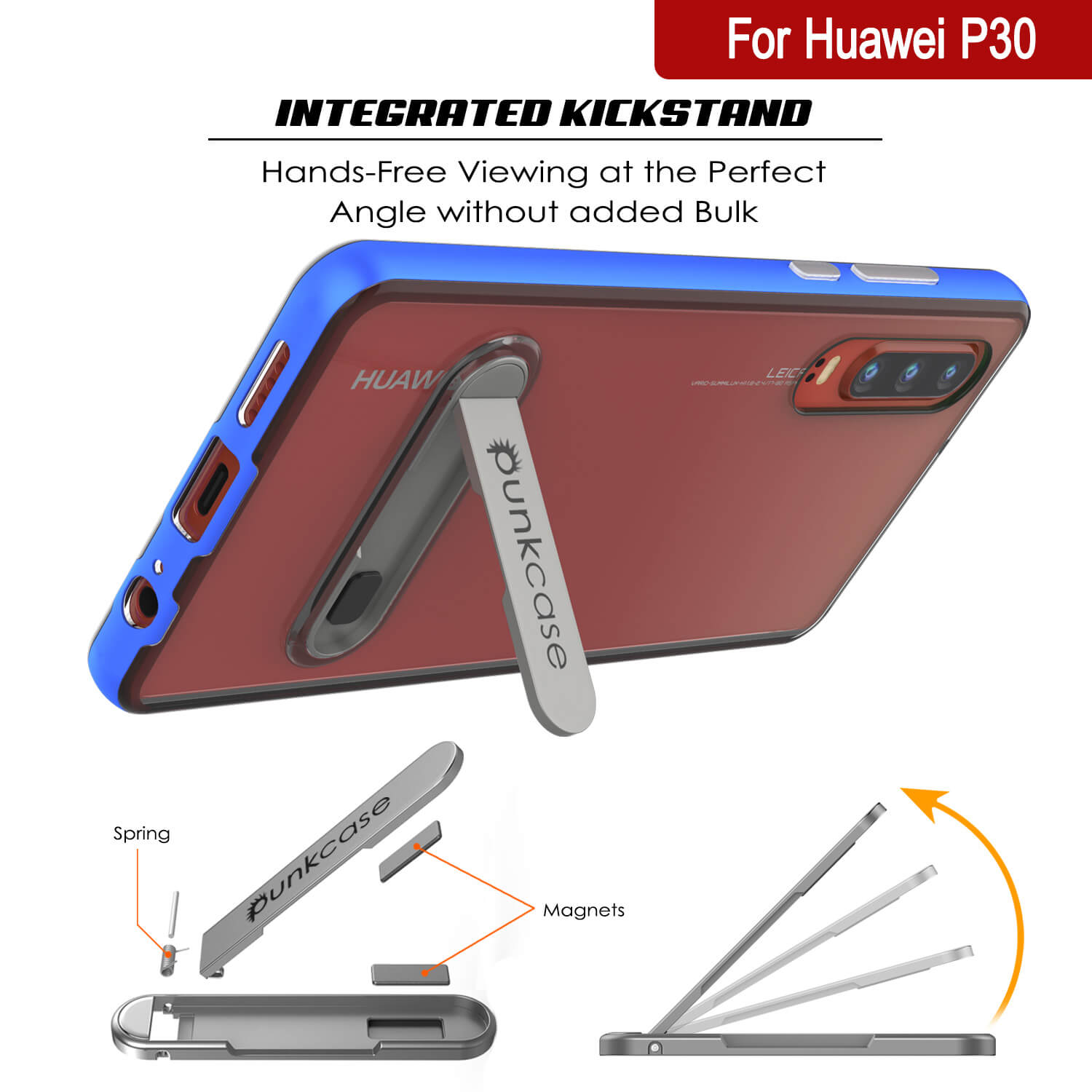 Punkcase P30 Case [Lucid 3.0 Series] Armor Cover [Blue]