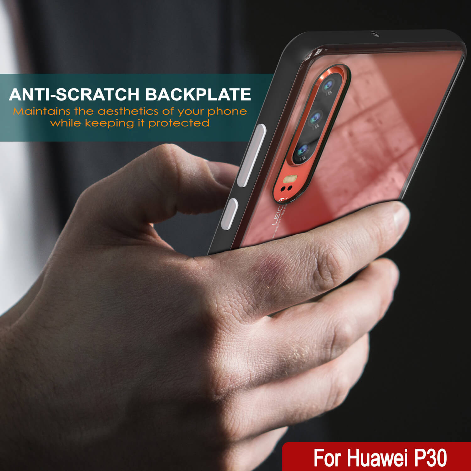 Punkcase P30 Lite Case [Lucid 3.0 Series] Armor Cover [Black]