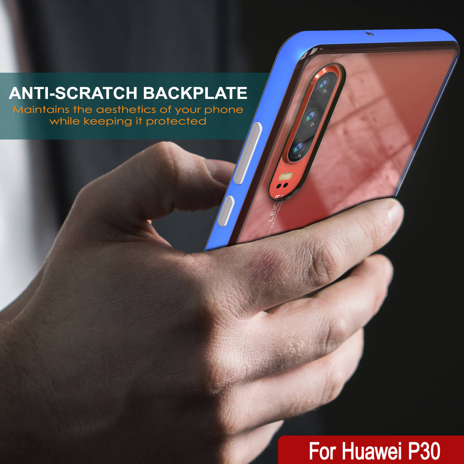 Punkcase P30 Pro Case [Lucid 3.0 Series] Armor Cover [Blue]