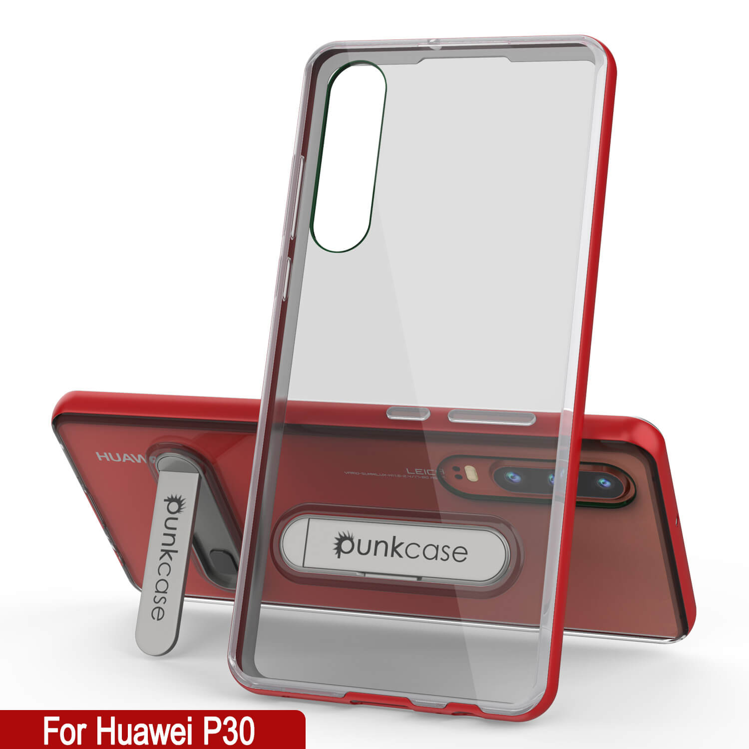 Punkcase P30 Case [Lucid 3.0 Series] Armor Cover [Red]