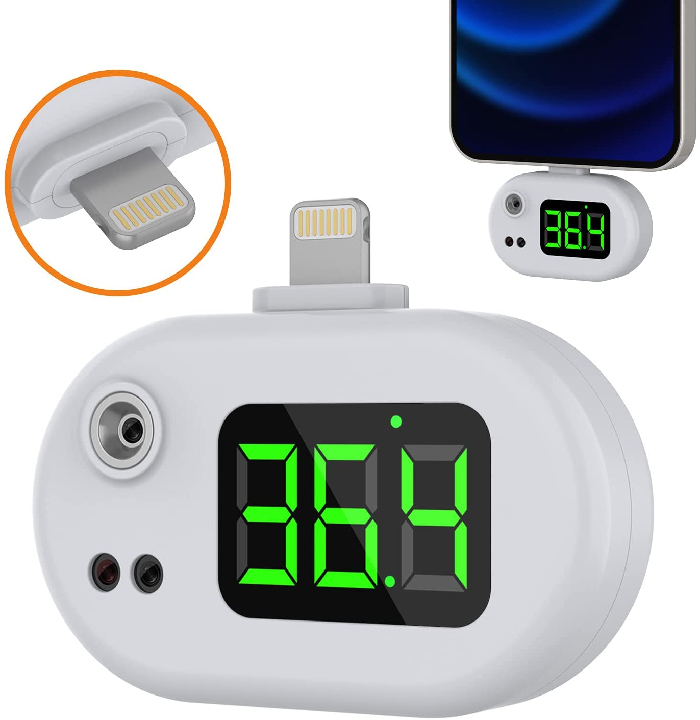 PunkCase Mini Portable USB Infrared Thermometer for iOS