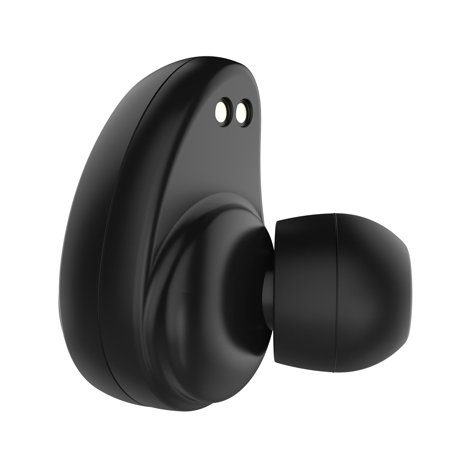 PunkBuds True Wireless Earbuds, Mini Bluetooth Headphones W/ Charging Case & Built-In Noise Cancelling Mic. [Black]