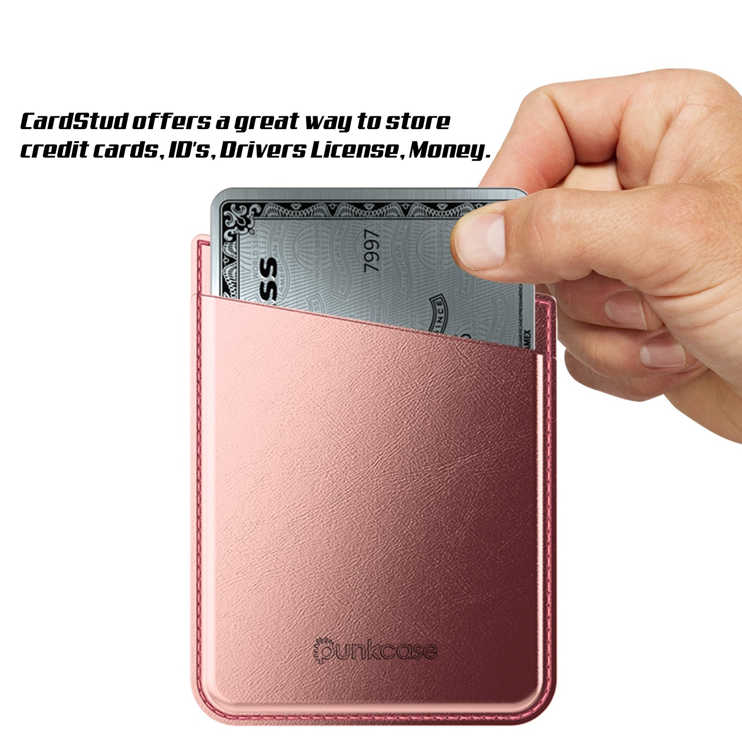 adhesive credit card sleeve Stick-On Cellphone Holder | Adhesive-Backed Leather Cellphone Card Holder Product specs Made in U.S.A Pofesun Adhesive Phone Card Holder,