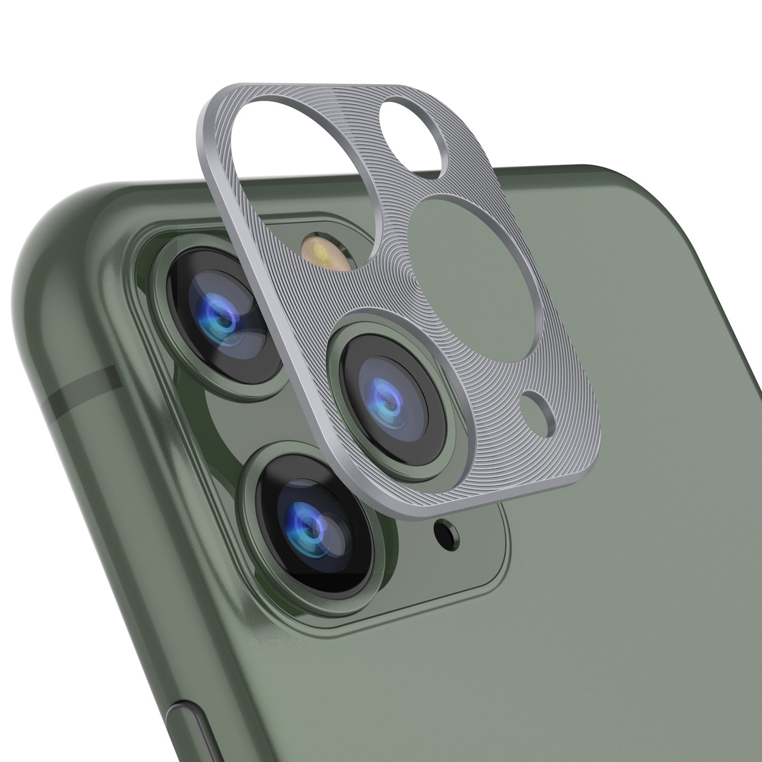 Punkcase iPhone 11 Pro Max Camera Protector Ring [Silver]