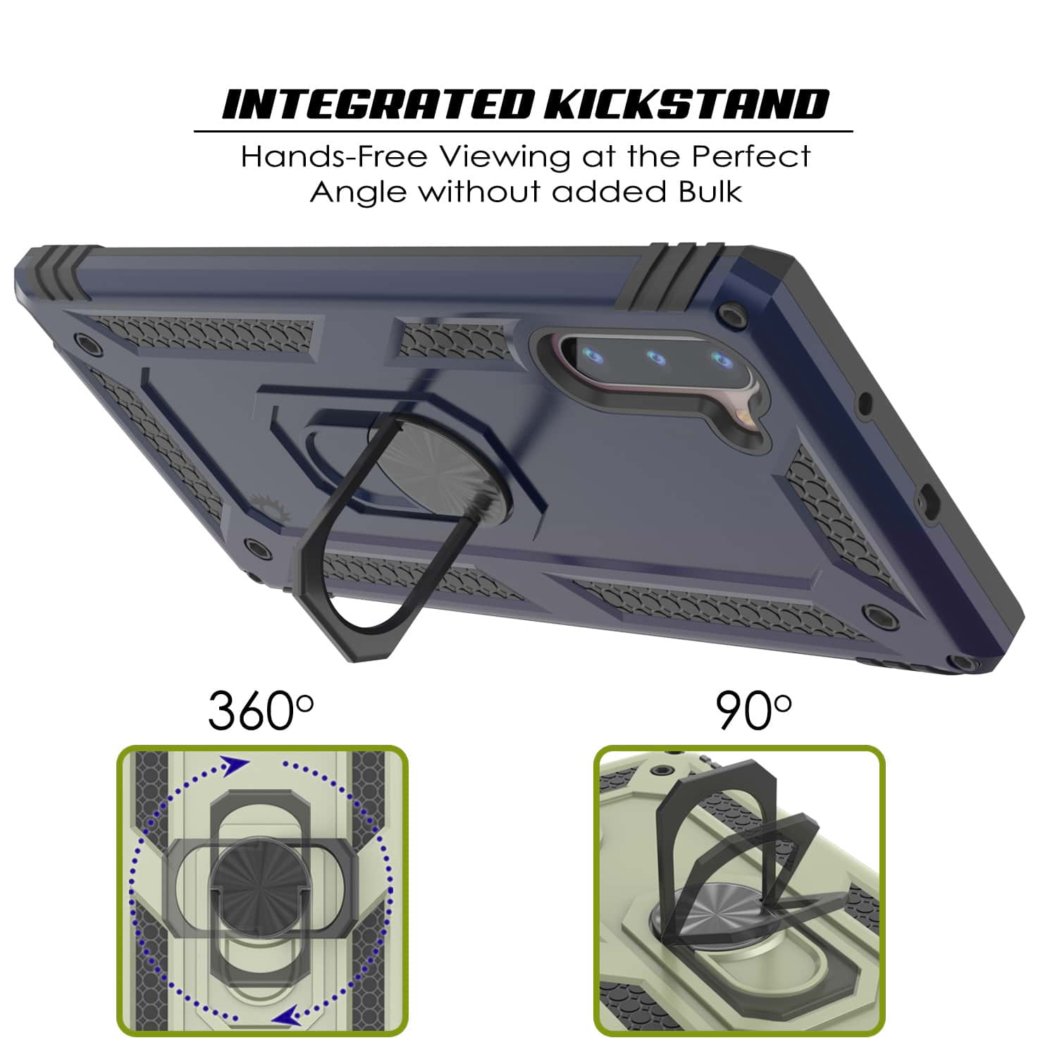 Galaxy Note 10 Punkcase Armor Military Case Navy-Blue