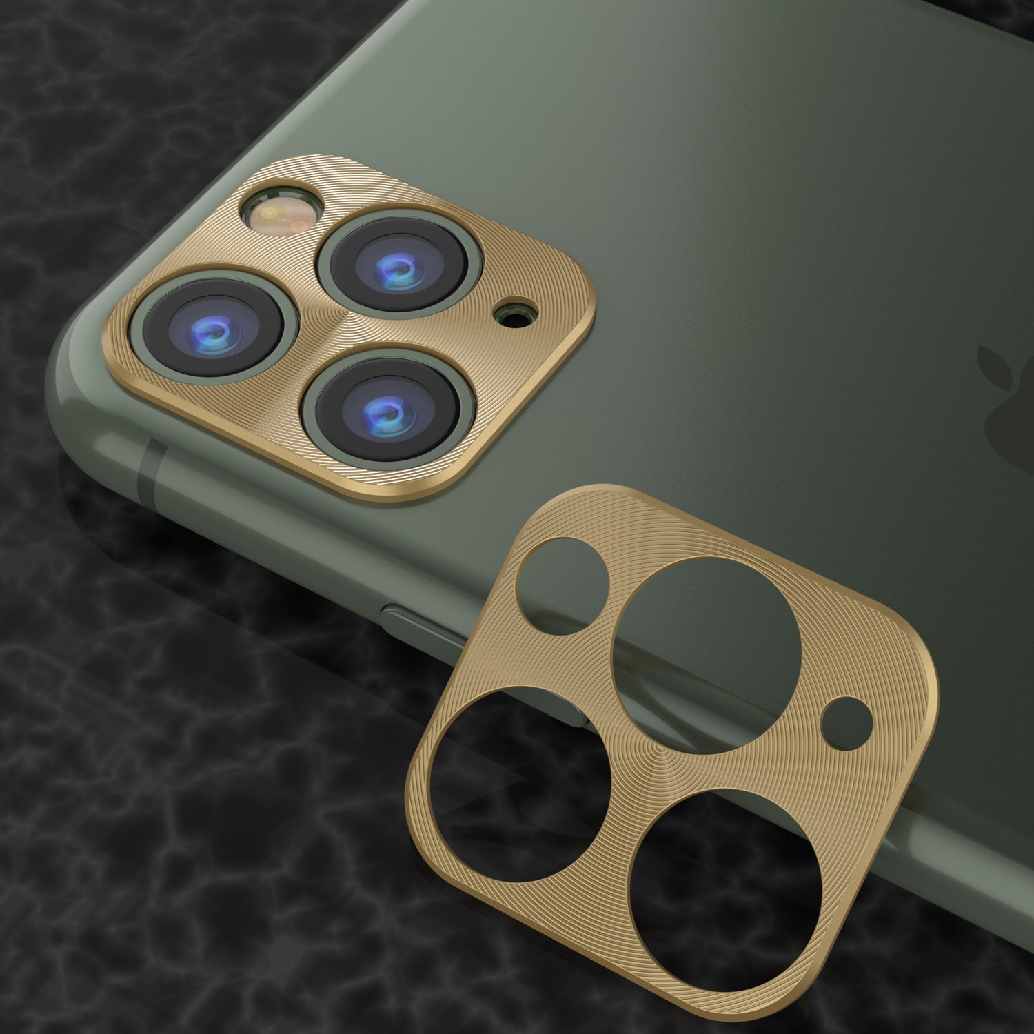 Punkcase iPhone 11 Pro Camera Protector Ring [Gold]