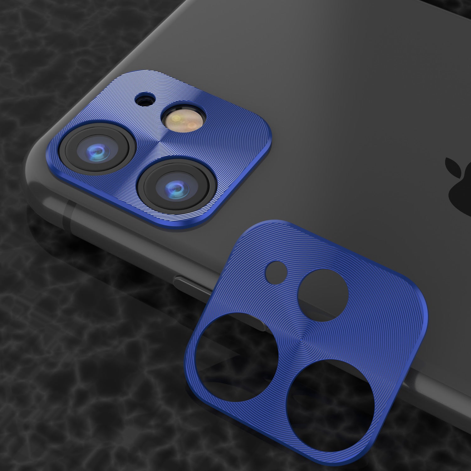 Punkcase iPhone 11 Camera Protector Ring [Blue]