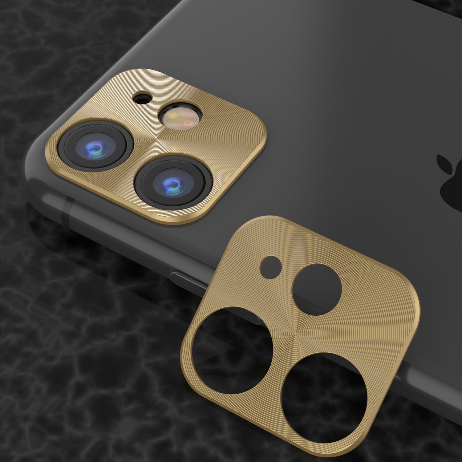 Punkcase iPhone 11 Camera Protector Ring [Gold]