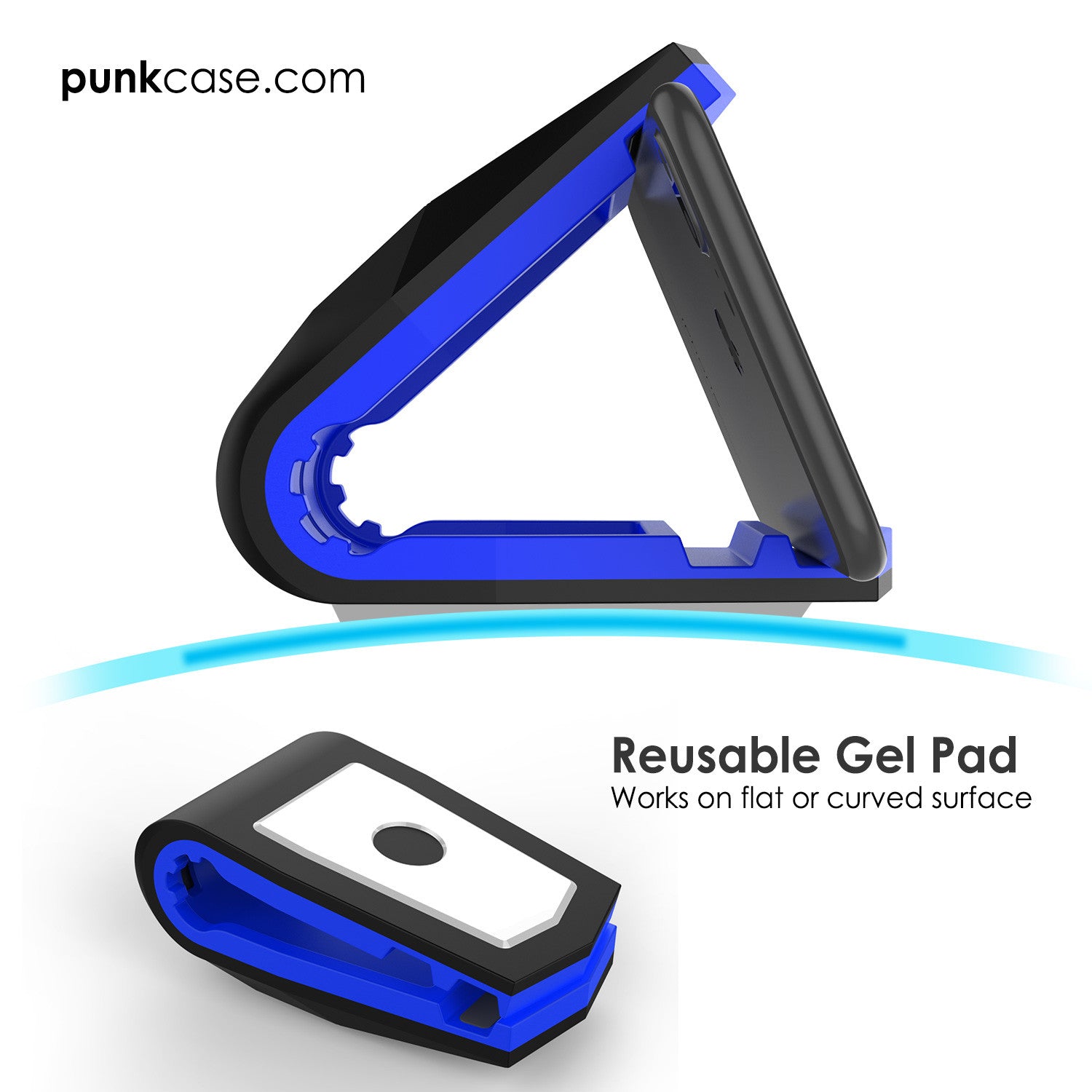 Viper Car Phone Holder Blue, Universal Dashboard Mount for all Smartphones