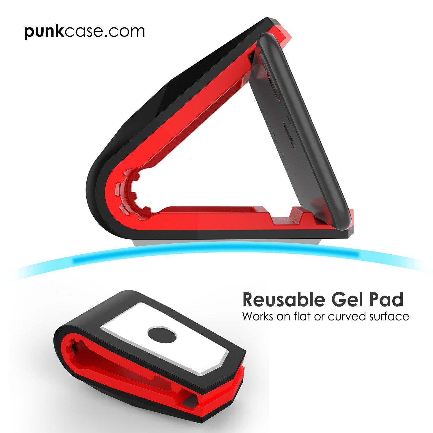 Viper Car Phone Holder Red, Universal Dashboard Mount for all Smartphones