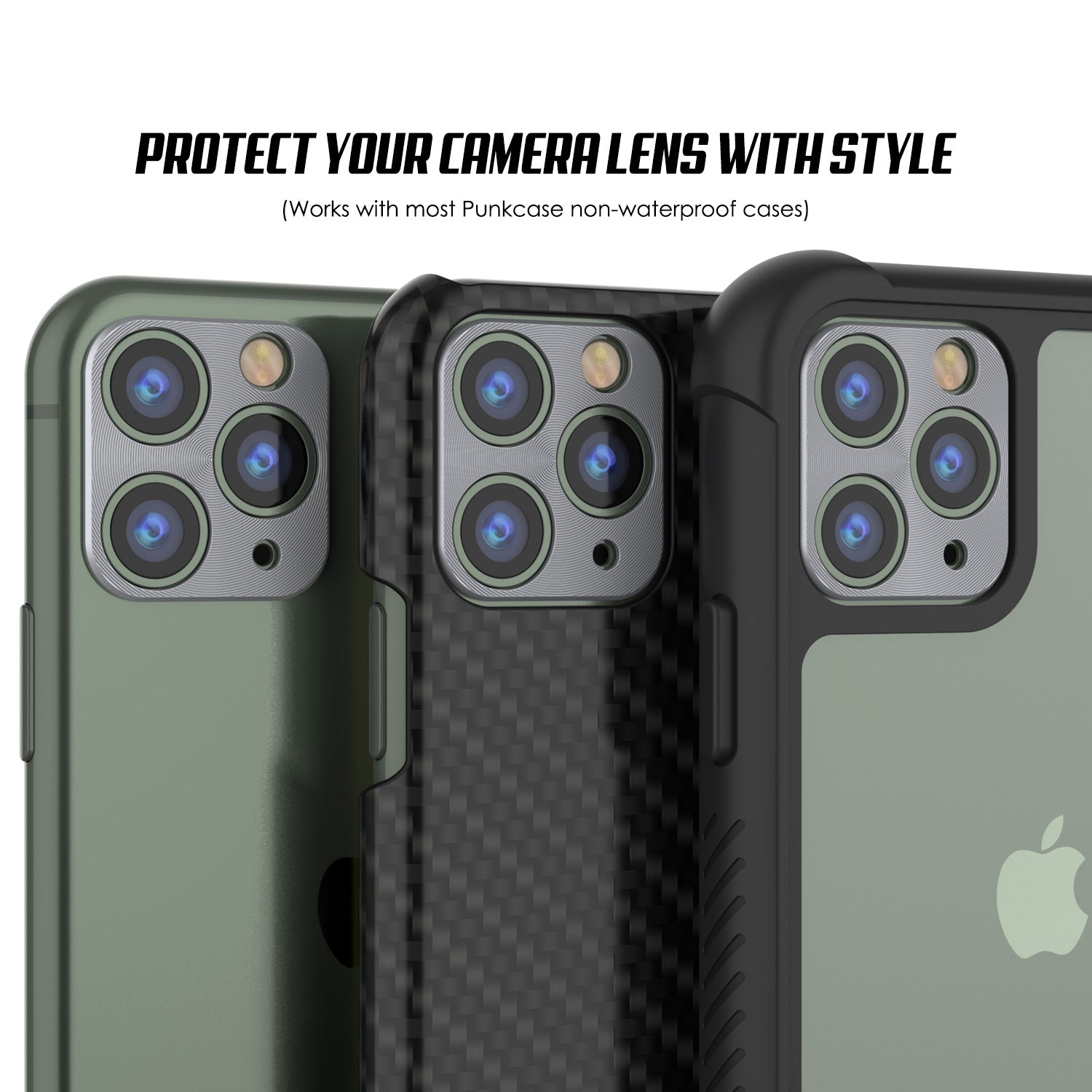 Punkcase iPhone 11 Pro Max Camera Protector Ring [Silver]