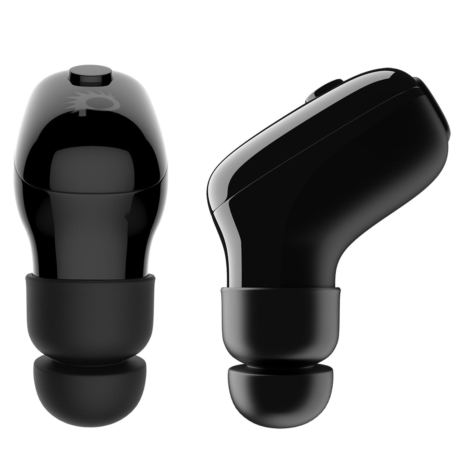 Punkcase EarStud Bluetooth Headphone, Wireless Waterproof Earbud Ultra Light & Comfortable Headset (jet black)