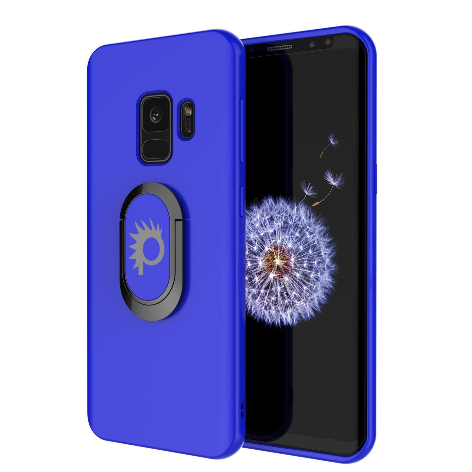 Galaxy S9 Case, Punkcase Magnetix Protective TPU Cover W/ Kickstand, Sceen Protector[Blue]