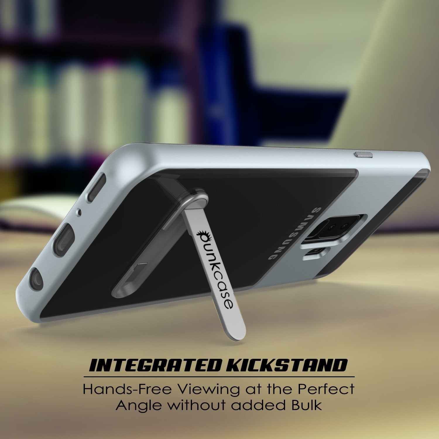 Galaxy S9+ Plus Case Punkcase Lucid 3.0 Series [Slim Fit] Silver Armor Cover